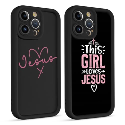 2 Pièces Coque pour Samsung Galaxy A16 5G 6.7", Silicone TPU Étui avec Aesthetic Jésus Chrétien Easter Day Pâques Motif pour chrétiens, Antichoc Anti-Rayures Bumper Protection Housse Case Cover, Noir