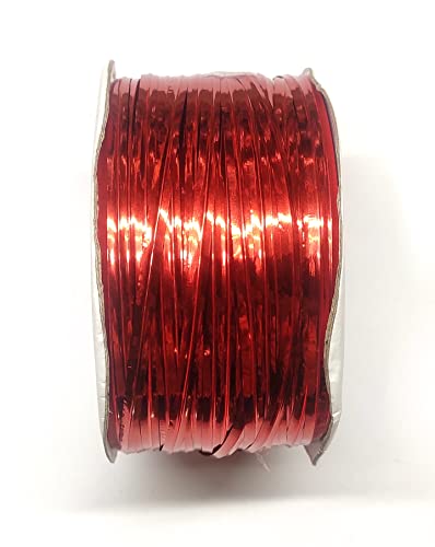 OMX 1 Roll, 60 Mtr, Twisting Wire Ribbon Also Known as Twist N Tie Wire. 4mm Wide x 0.5 Thick Wire .for Decoration, Crafts, Knoting Gifts & Multi Products (Red) OMX 1 Roll, 60 Mtr, Twisting Wire Ribbon Also Known as Twist N Tie Wire. 4mm Wide x 0.5 Thick Wire .for Decoration, Crafts, Knoting Gifts & Multi Products (Red)