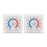 2-Pack Outside Self-Adhesive Window Door Thermometer, Accurately Measure Temperature, Digital Outdoor Thermometer Weatherproof, Suitable For Window And Outdoor Use