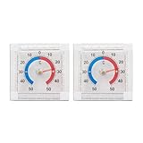 2-Pack Outside Self-Adhesive Window Door Thermometer, Accurately Measure Temperature, Digital Outdoor Thermometer Weatherproof, Suitable For Window And Outdoor Use