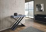 tavolo consolle DESIGN: Consolle Tavolo Allungabile Tiago, una consolle dal design lineare e geometrico, in perfetto stile industrial. Perfetta per un loft o per un ambiente arredato in stile moderno.