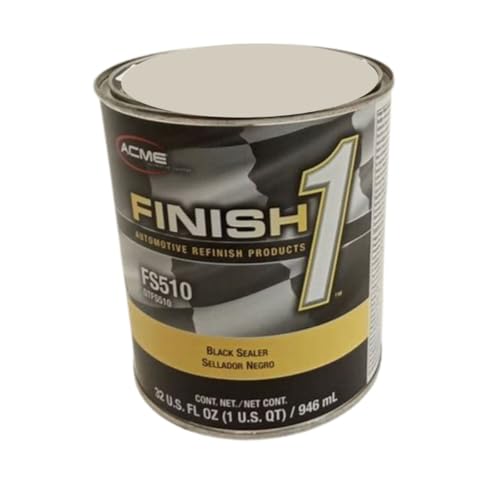 Finish 1 Automotive Refinish Products FS510-4 4.1 VOC Enamel Sealer Undercoat - 1 Quart Can - Black