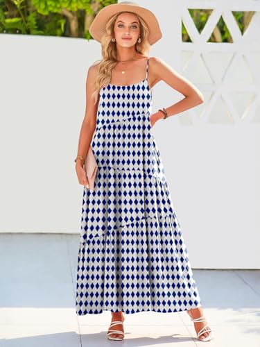 Image of ANRABESS Women Summer Casual Loose Sleeveless Sundress Spaghetti Strap Flowy Boho Linen Beach Vacation Maxi Long Dress