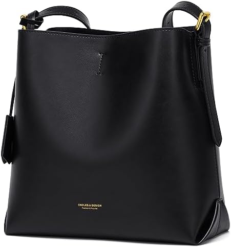 Cnoles Women Genuine Leather Designer Tote Bags Purses And Handbags For Women Fashion Ladies Top Handle Shoulder Satchel Bag