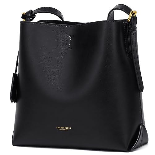 Cnoles Women Genuine Leather Designer Tote Bags Purses And Handba...