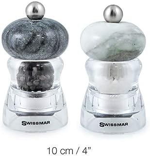 Swissmar Andrea 6" Acrylic Pepper Mill with Dark Granite Top