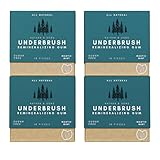 Underbrush Mastic Mint Remineralizing Gum, Sugar Free Xylitol Gum With Hydroxyapatite, Supports Fresh Breath and Oral Health, Tree Sap Base, Gluten Free, No Sucralose or Aspartame, 4 Pack