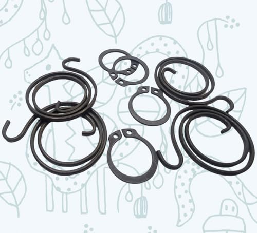 Universal Hardware Door Handle Spring Replacement Kit, 2.5 Turns Coil, 2mm Thick, with Circlips, Metal Repair Parts (4 Spring 4 circlip) - Image 9
