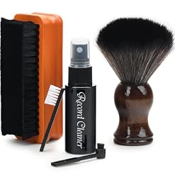 6-in-1 Vinyl Record Cleaning Kit | Vinyl Record Cleaner Kit – Includes 2in1 Velvet Microfiber Brush, Soft Antistatic Nano Fiber Brush, Cleaning Liquid, Duster & Stylus Brush, Storage Box, for Records - Les Beatles, Paul McCartney, John Lennon, RIngo Starr, George Harrison