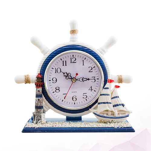 Reloj de escritorio náutico en forma de barco de vela un regalo sofisticado 6