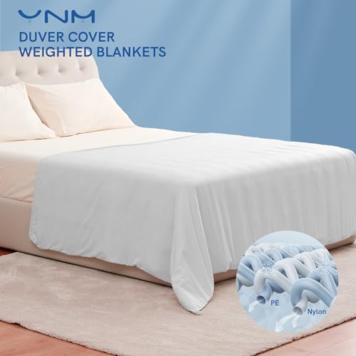 YnM Exclusive Cooling Duvet Cover, Nylon/PE Fabric(Light Grey, 60''x80'')