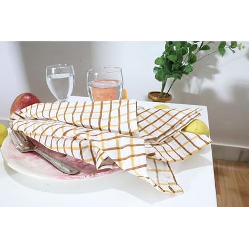 Organic Cotton Hand Block Print Napkins Set