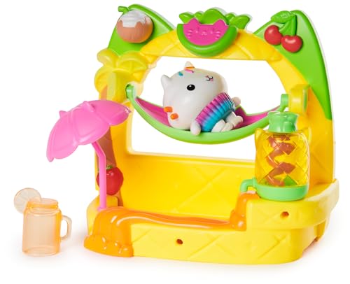 Gabby et la Maison Magique - Gabby Dollhouse - Balcon Bar À Smoothie De P'tiChou - 1 Figurine Et 6 Accessoires - Dessin Animé Jouet Maison De Poupée - Jouet Enfant 3 Ans Et +