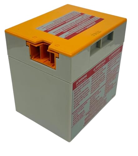 Fisher Price Power Wheels 12V Battery for Ride On Toys | 12V Kids Car Battery Replacement | Barbie Power Wheels Battery, Kids Jeep Battery Replacement | 00801-1661 and 00801-1776 Probe-style Orange Top Battery