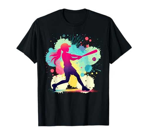 Softball Lovers Gift Ideas f. Women & Teen Girls - Softball | Softball Graphic, pour Femmes, Filles | Softball T-Shirt