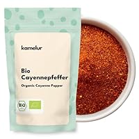 100% NATUREL: Vous recevez notre poudre de piment de Cayenne dans la meilleure qualité biologique et garantie sans aucun additif - pour un pur plaisir chaud! AROMATIQUE: Notre poivre de Cayenne finement moulu convainc par son agréable piquant et ses ...