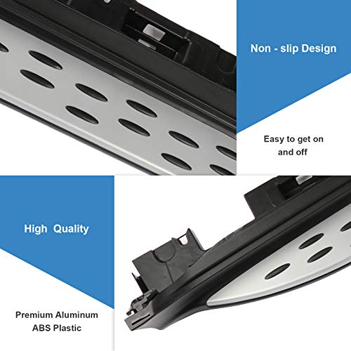 ECCPP Aluminum and ABS Running Boards for Mercedes Benz GLC #TOP18