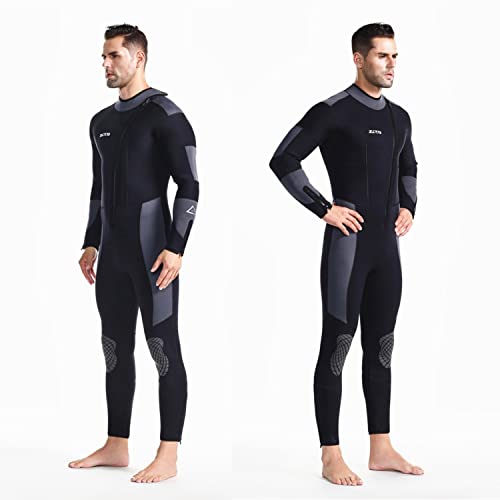 ZCCO Men's 5mm Neoprene Wetsuit - Ultra Stretch Full Body Diving Suit with Front Zip for Snorkeling, Scuba Diving, Swimming and Surfing (MF502-2XL) by ZCCO - Image 5