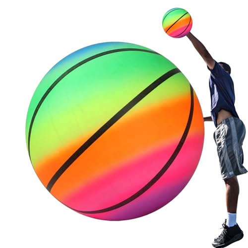 Beach Party Ball – Floating Pool Prop, Underwater Play Toy, Inflatable Bounce Sphere | Soft impakt Resistant Air Filled Structure, Multi Color Giant Bal Design For Backyard Children’s sumer fun Event