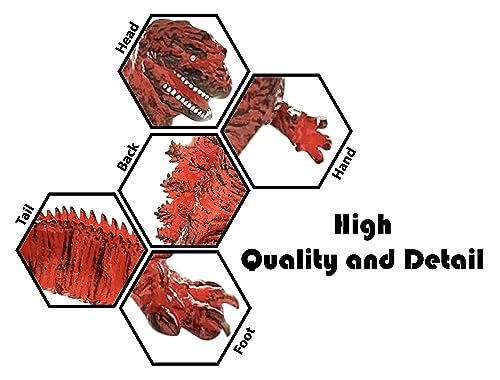 TwCare Legendary Shin Fire Godzilla, Flaming Movie Series Movable Joints Burning Action Figures Soft