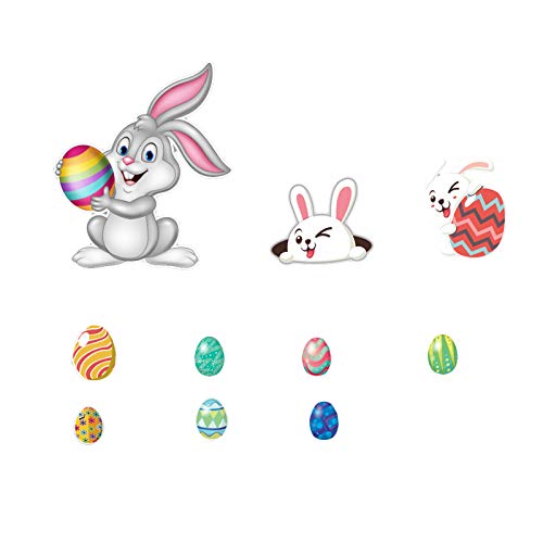 Yuehuam Easter Magnet Cute Egg Rabbit Fridge Magnetic Refrigerator Stickers Funny Bunny Magnet Holiday Magnets Decorations For Fridge, Door, Car, Garage, Kitchen, Office #TOP5