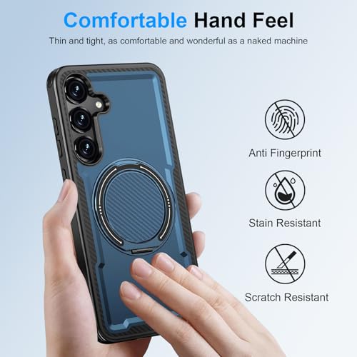 Coque antichoc Samsung S25 en polycarbonate robuste bleu
