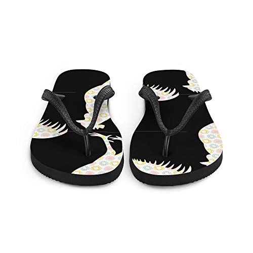 Rooster Bird Farm Animal (1343) Flip-Flops4