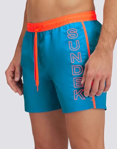 Sundek Costume Uomo Corto Vita Elasticata Ionic Taffeta Con Piping A Contrasto M732BDTA100 8050842888139 - Xl Oversea 01 Xl - 3