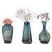 CHP Ceramic Flower Vase Set of 3, Special Design Style of Flambed Glazed,Decorative Modern Floral Vase for Home Decor Living Room Centerpieces and Events