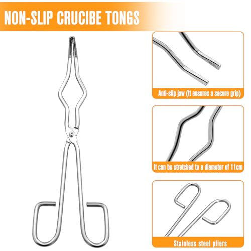 8 Pcs Crucible kit, Graphite Torch Melting Casting Kit- Gold Melting Kit- Metal Melting Kit
