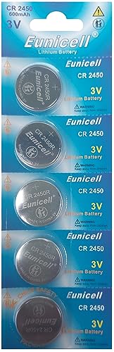 5 X CR2450 2450 CR Lithium Coin Cell Button Batteries Battery