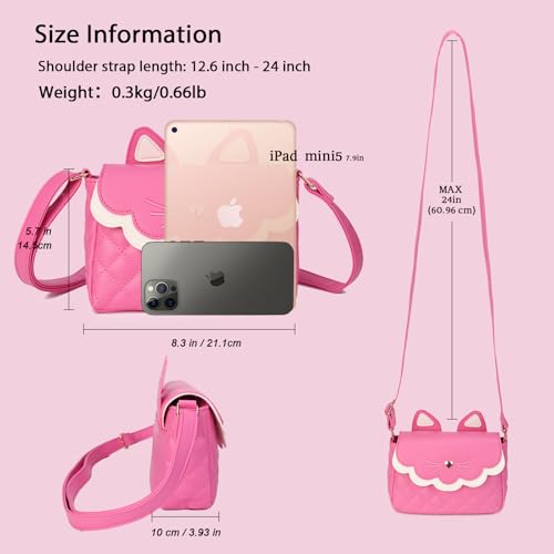 Image of Gladdon Teen Girls Crossbody Bag Cute Cat Wallet for Girl Birthday Gifts Purses