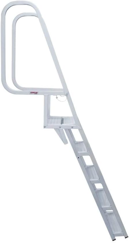 Extreme Max 3005.3916 Deluxe Flip-Up Dock Ladder with Welded Step Assembly - 5-Step