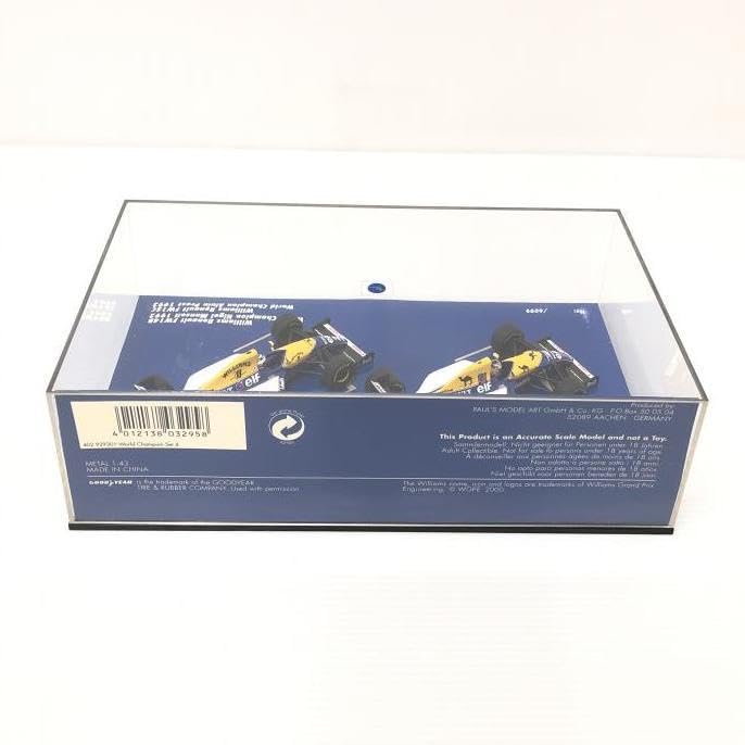 World Champion Set ウィリアムズ ルノー FW18 & FW19 Rothmansタバコ