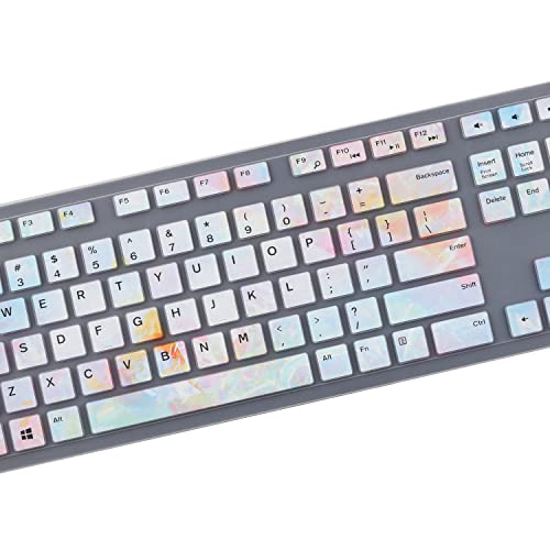 Keyboard Cover Skin for Dell KM636 KB216 KB216t KB216d KB216p Wired & Wireless Keyboard, Dell Optiplex 5250 3050 3240 5460 7450 7050, Dell Inspiron Desktop 24\" 27\" 5400 5490 7700 7790 3475 3670 3477 - Thumbnail 4