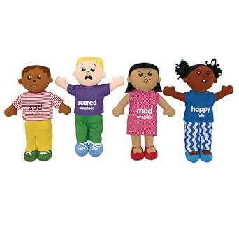 Excellerations 18" Bilingual Emotions Plush Baby Dolls, Set of 4 | Multi-Ethnic