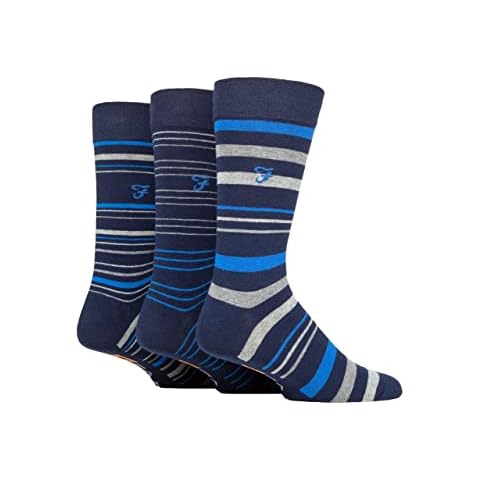 Farah Mens Argyle Patterned Cotton Socks 3 Pack Cover