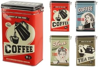 BOYNER EVDE Kahve Çay Desenli Metal Saklama Kutusu, 5003250779