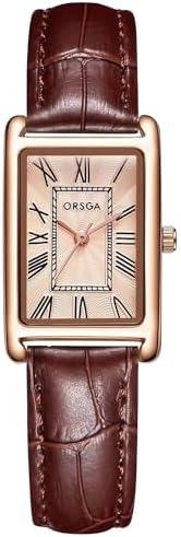 CIVO Ladies Watches Rectangular Analogue Quartz Watches for Women Leather Waterproof Fashion Girls Dress Wrist Watches Classic Retro, Elegant Gifts for Women