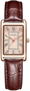 CIVO Ladies Watches Rectangular Analogue Quartz Watches for Women Leather Waterproof Fashion Girls Dress Wrist Watches Classic Retro, Elegant Gifts for Women