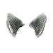 BAOBAO Cat Fox Long Fur Ears Hair Clip Headwear Cosplay Halloween Costume(Gray&White)