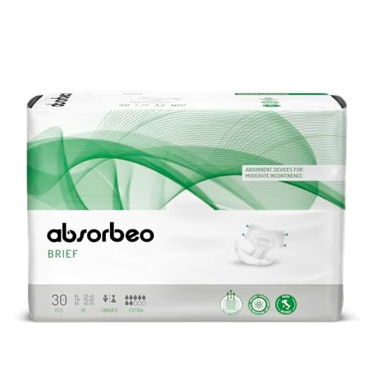 Absorbeo Pannolone Mutandina Extra, Dispositivi Assorbenti per Incontinenza Media, Comfort Assoluto, Protezione Totale, Sistema Antiodore, Completamente Traspiranti, Unisex, Taglia M, 30 Pezzi