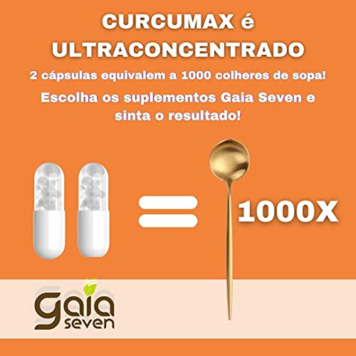 KIT com 3 - CURCUMAX - Cúrcuma+Piperina - MAIOR ABSORÇÃO e IMUNIDADE