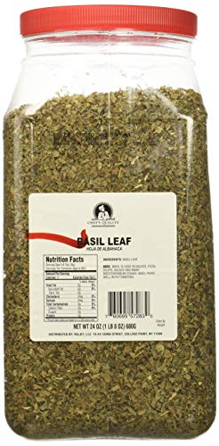 Chef's Quality Basil Leaves, 24 Ounce Bottle #TOP1