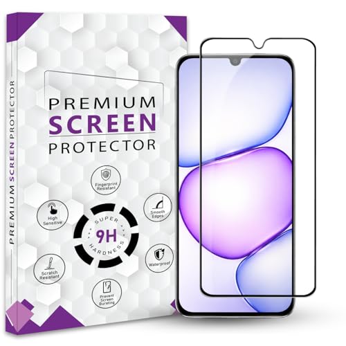 Image of Premium Tempered Glass Screen Protector Guard For Realme P4 Lite 5G (6.8 Inch, Pack of 1) | Edge to Edge Coverage With Easy to installation kit