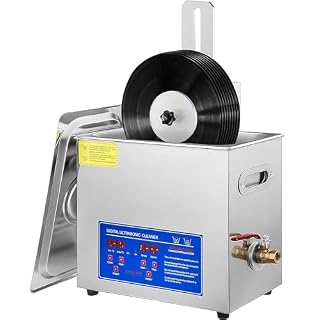GEJLELDS Nettoyer à ultrasons Commercial, 6L Machine de Nettoyage des enregistrements en Vinyle à ultrasons, laveuse à Disque, Clean 1-6 Vinyl Records Une Fois - Les Beatles, Paul McCartney, John Lennon, RIngo Starr, George Harrison