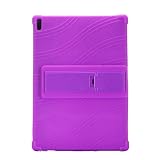 MQVQAUBST Funda de Silicona a Prueba de Golpes for Tableta, Adecuada for Lenovo Tab 4 10 TB-X304F TB-X304N L/Tab4 10 Plus TB-X704L de 10,1 Pulgadas(Purple)