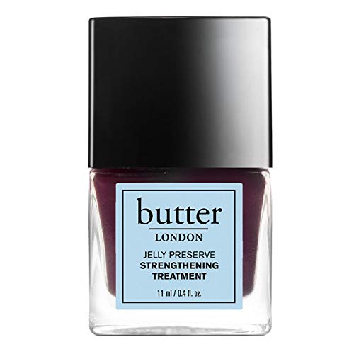 butter LONDON Victoria Plum Jelly Preserve Strengthening Treatment, Purple, 0.4 Fl Oz