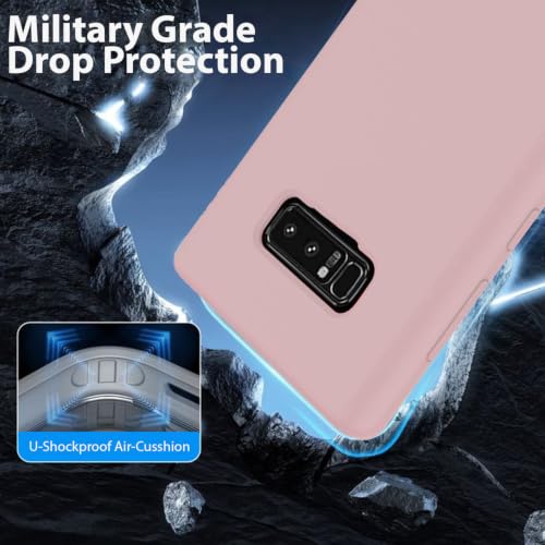 Image of LIRAMARK Liquid Silicone Soft Back Cover Case for Samsung Galaxy Note 8 (Pink)