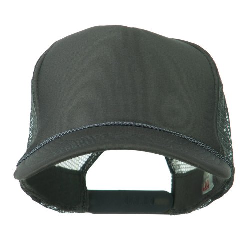 Foam Front Golf Style Mesh Back Cap - Charcoal Osfm #TOP4